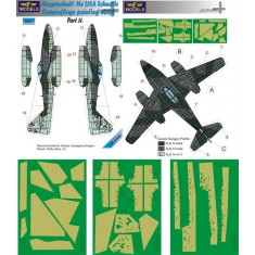 1/48 Me 262A Schwalbe II Camo Mask for Tamiya/Hasegawa/Dragon/Revell/Hobby Boss