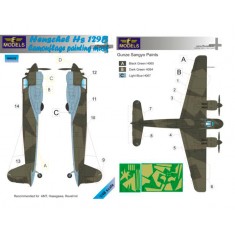 1/48 Henschel Hs 129B Camouflage Painting Mask for AMT/Hasegawa/Revell kit