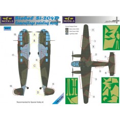 1/48 Siebel Si 204D Camouflage Painting Mask for Special Hobby kit