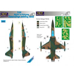 1/48 F-5A Freedom Fighter USAF in Vietnam Camo Mask for Italeri/Kinetic