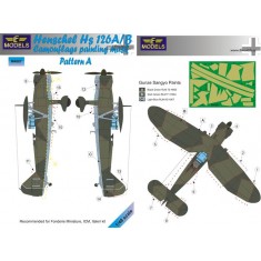 1/48 Henschel Hs 126A/B Pattern B Camo Mask for Fonderie Miniature/ICM/Italeri