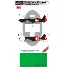 1/72 D-3800/3801 over Swiss Mask for Hasegawa/Heller,RS,Smer kit