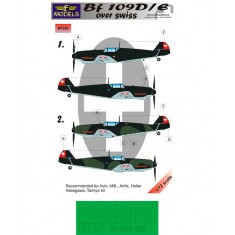 1/72 Bf 109D/E over Swiss Mask for 2 marking options for Eduard/Heller/Hasegawa
