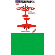1/72 Iljushin DB-3 Record Flight Mask for 1 marking option for Maquette kit