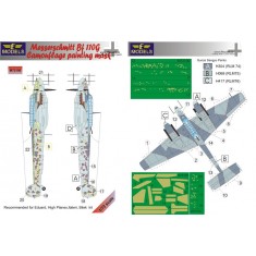1/72 Messerschmitt Bf 110G Camo Mask for Eduard/High Planes/Italery/Bilek kit.