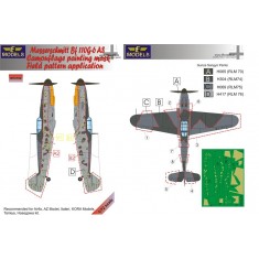 1/72 Bf 109G-6AS Camo Mask for Airfix/AZ Model/Italeri/KORA/Tamiya/Hasegawa kit