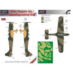 1/72 Miles Magister Mk.I. Camo Painting Mask for RS Models/FROG/NOVO kit.