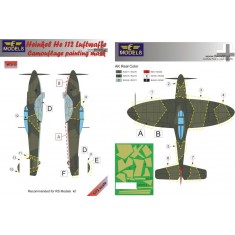 1/72 Heinkel He 112 Luftwaffe Camouflage Painting Mask for RS Models
