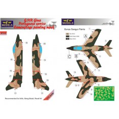 1/72 G.91R Gina Portuguese service Camo Mask for Airfix/Meng Model/Revell kit