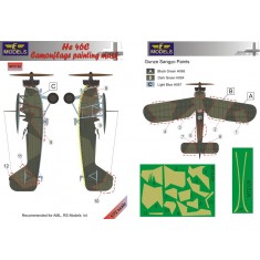 1/72 He 46C Camouflage Painting Mask for AML/RS Models kit