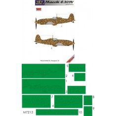 1/72 Macchi MC.205V Camouflage Painting Masks for Hasegawa kit