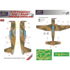 1/72 A-35 RAF / RAAF Camo Mask Camo Mask for Special Hobby/Frog kit