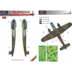 1/72 Do 217E-2/3/5 Camouflage Painting Mask for Italeri kit.