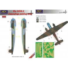 1/72 Do 217K-2 Camouflage Painting Mask for Italeri kit