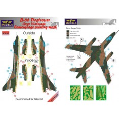 1/72 B-66 Destroyer over Vietnam Camouflage Painting Mask for Italeri kit.