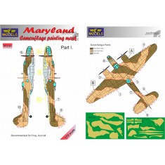1/72 Maryland Camouflage Painting Mask Part I. for Frog/Azur kit