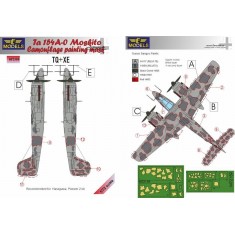 1/72 Focke-Wulf Ta 154A-0 Moskito Camouflage Paint Mask for Hasegawa kit
