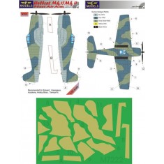 1/72 Hellcat Mk.I/Mk.II FAA Camo Masks for Eduard/Hasegawa/Academy/Hobby Boss