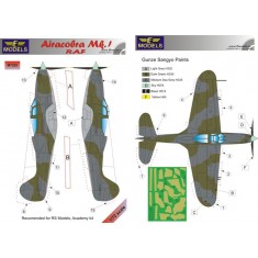 1/72 Bell Airacobra Mk. I RAF Camo Painting Masks for RS Models/Academy kit