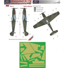 1/72 Bf 109E Early scheme part I. Camo Mask for Tamiya/Hasegawa/Airfix/ICM
