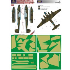1/72 Focke Wulf Fw 200 Condor Camo Painting Mask for Revell/Trumpeter kit