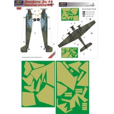 1/72 Junkers Ju52/3M Camouflage Painting Mask for Airfix/Italeri/Revell kit