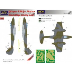 1/72 Gloster Meteror F.Mk.4 Camo Mask for Special Hobby/Airfix/MPM,Golden Wings