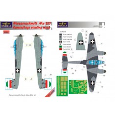 1/72 Messerschmitt Me 210 Camo Painting Mask for Italeri/Revell/Bilek kit