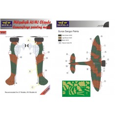 1/72 Mitsubishi A5M1 Claude Camouflage Painting Mask for LF Models/Avi Models