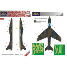 1/72 Hawker Hunter T.Mk.7/8 in RAF service Camo Mask for Revell kit