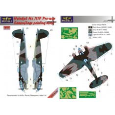 1/72 Heinkel He 111P Pre war Camo Masks for Airfix/Revell/Hasegawa/Italeri kit