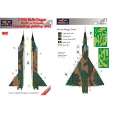 1/72 Convair F-102A Delta Dagger USAF Vietnam Camo Mask for Hasegawa/Meng