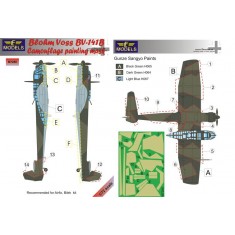 1/72 Blohm Voss BV 141B Camouflage Painting Mask for Airfix/Bilek kit
