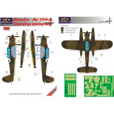 1/72 Arado Ar 196A Camo Painting Mask for Airfix/Heller/Revell/Sword kit