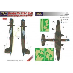 1/72 Heinkel He 177A-3 Greif Camouflage Painting Mask for Airfix/Revell kit