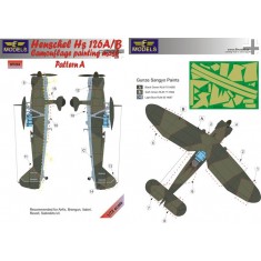 1/72 Henschel Hs 126A/B Pattern A Camo Mask for Airfix/Brengun/Italeri/Revell