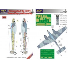 1/72 Messerschmitt Bf 110E/F Camo Painting Mask for Airfix/Eduard/Revell kit