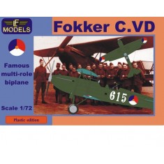 1/72 Fokker C.VD Holland Multi-role Biplane (Decal Options: 615, 601, 612, 592)