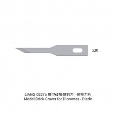Replacement Blades for Model Brick Graver (20pcs)