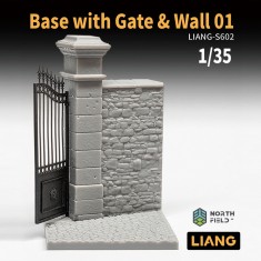 1/35 Base with Gate and Wall #01