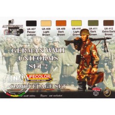 Acrylic Paint Set - WWII German Uniforms 2 (22ml x 6)