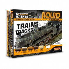 Liquid Pigments - Trains & Tracks (5 washes & 1 remover)