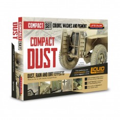 Dust Compact Set (2 acrylic colours, 3 Liquid Pigments and 1 powder pigment, 22ml each)