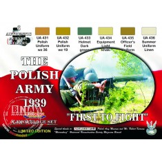 Acrylic Paint Set - Polish Army 1939 Uniform Set (22ml x 6)