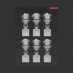 1/35 WWII German Heads Set No.3