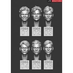 1/35 Bare Heads Set No.1 (6pcs)