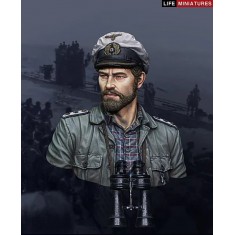 1/10 WWII U-boat Commander Sea Wolf Resin Bust