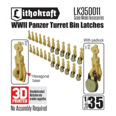 1/35 WWII Panzer Turret Bin Latches