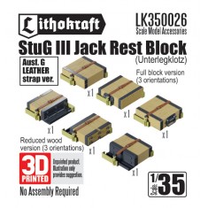 1/35 StuG III Jack Rest Block (Ausf G, Leather strap ver)