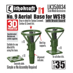 1/35 WS19 No. 9 Aerial Base w/Brush Guard Ver.1 for Tamiya Cromwell, Centaur, Comet